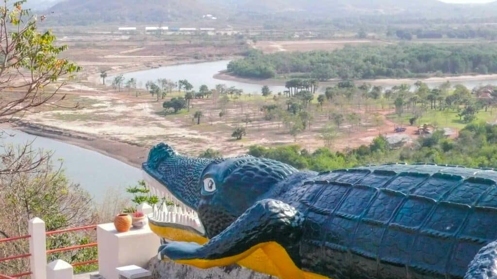 Le crocodile du temple HINDOU de KAO TAO