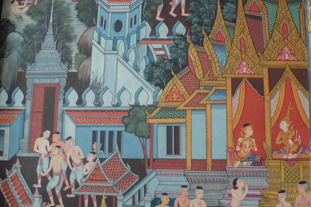 Peinture au Temple WAT PÔ