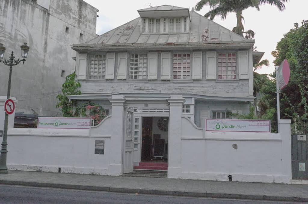 Maison Créole, restaurant les Jardins d'Agnes