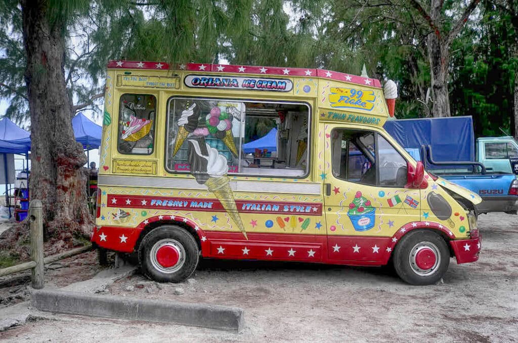 le marchand de glace de Flic en Flac