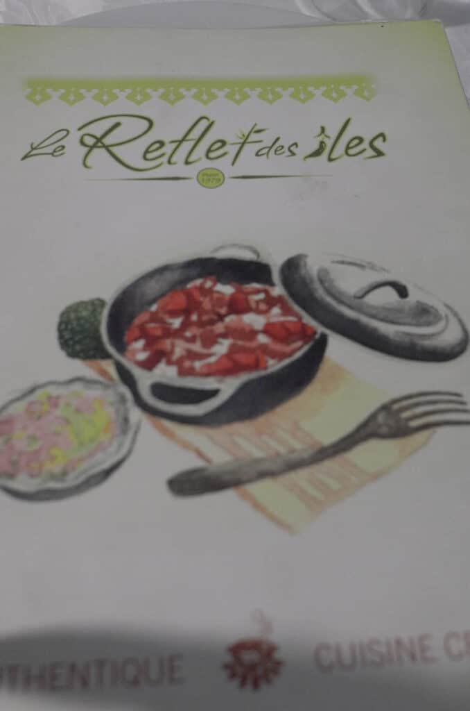 le REFLET des ILES, restaurant créole